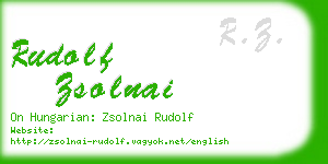 rudolf zsolnai business card